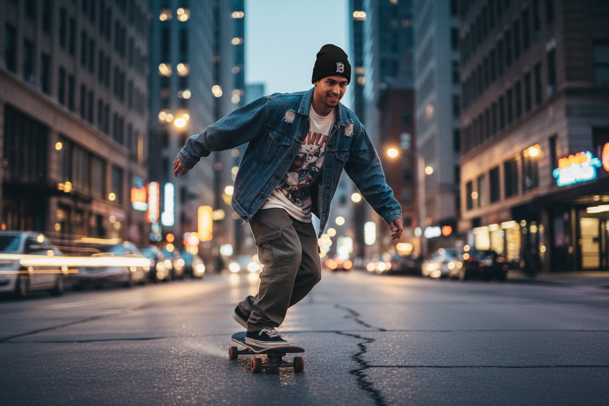 Beanie - Skating at Dusk