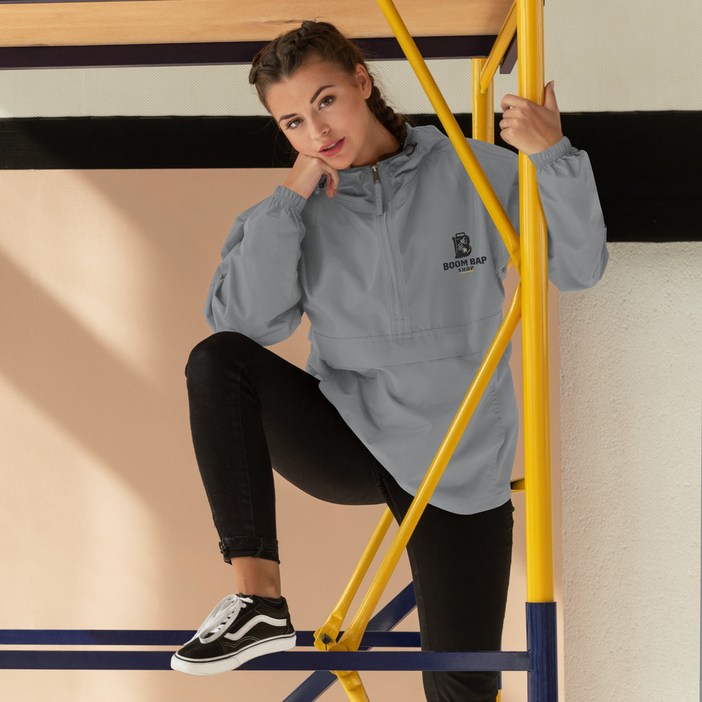Champion Embroidered Packable Jacket – Boom Bap Shop